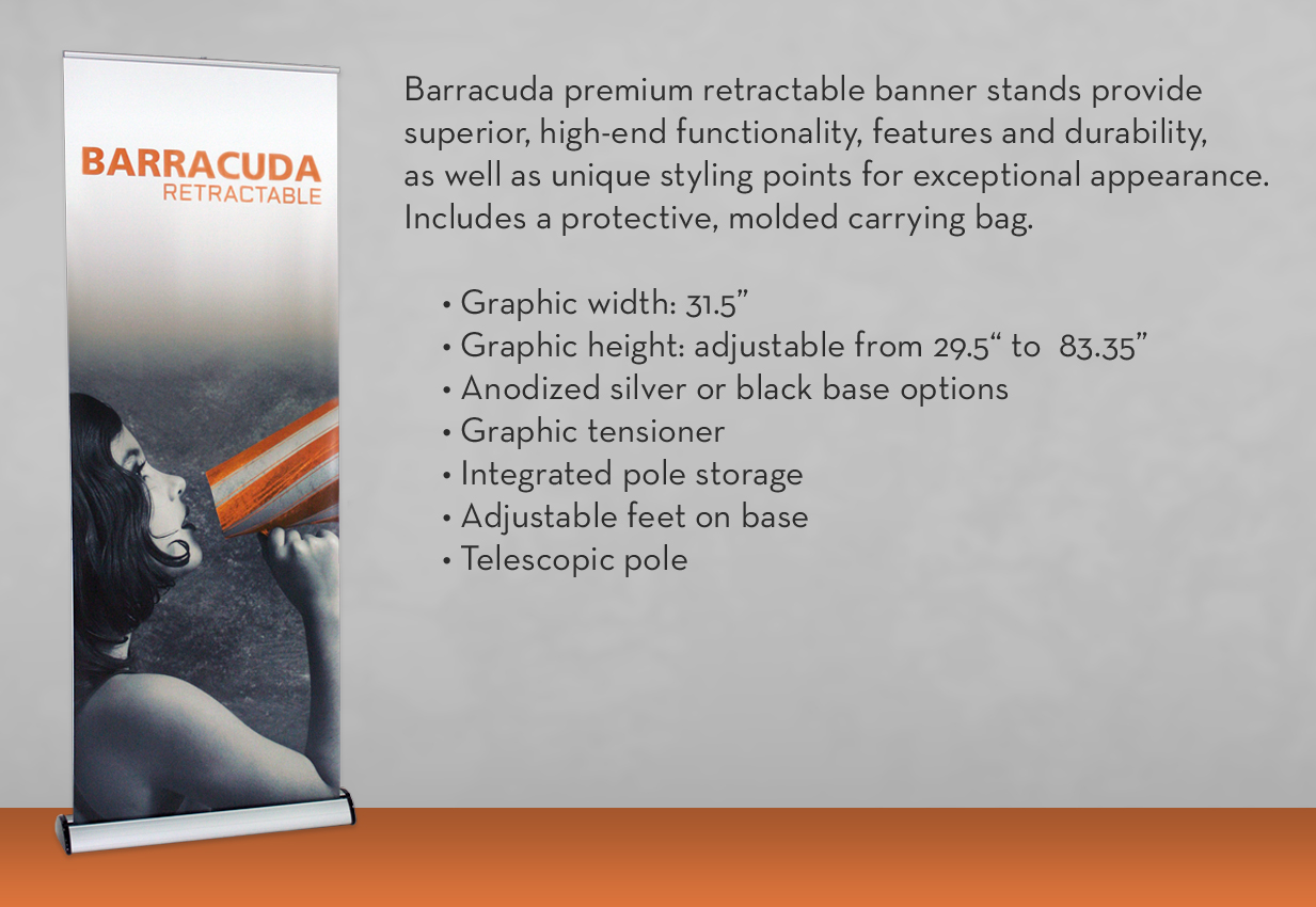 Barracuda Retractable Banner Stand
