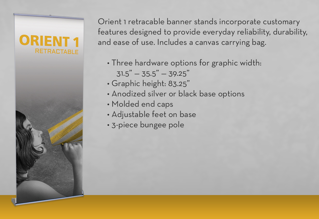 Orient 1 Retractable Banner Stand
