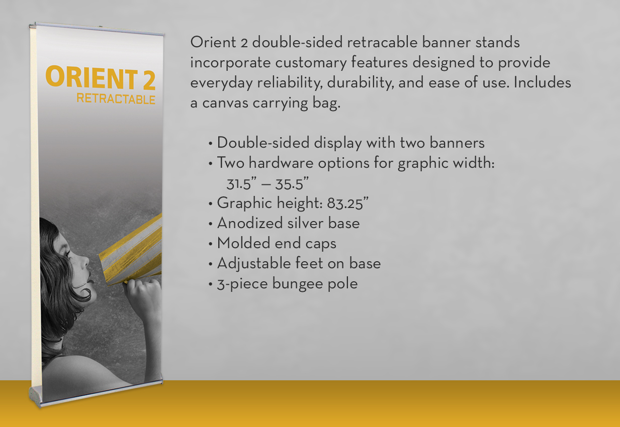 Orient 2 Retractable Banner Stand