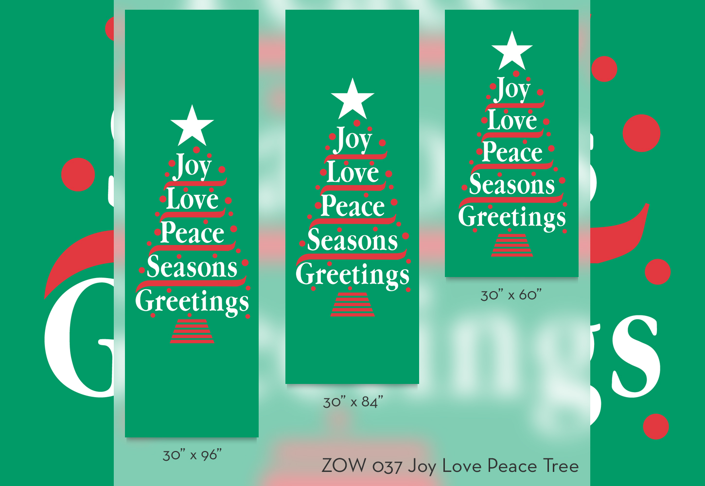 ZOW 037 Joy Love Peace Tree
