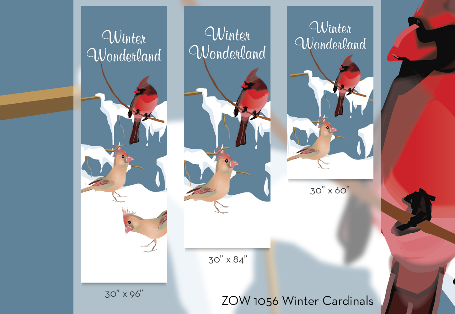 ZOW 1056 Winter Cardinals