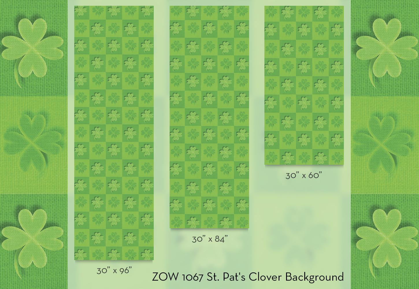 ZOW 1067 St. Pat's Clover Background