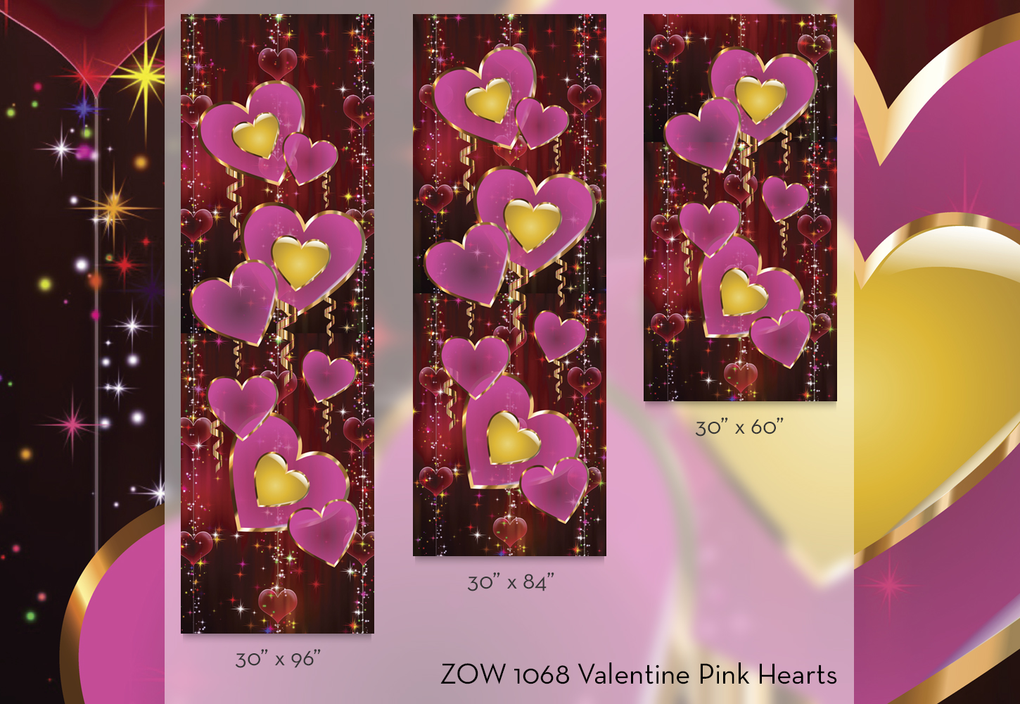 ZOW 1068 Valentine Pink Hearts