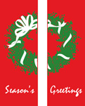zow zow 116 Season's Greetings Double Wreath