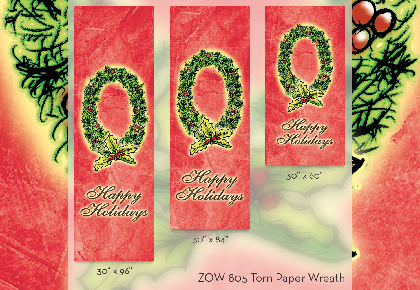 ZOW 805 Torn Paper Wreath