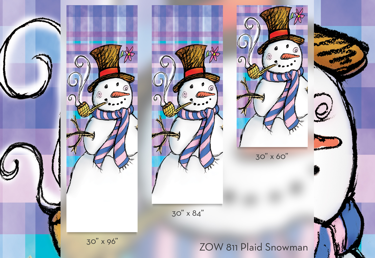 ZOW 811 Plaid Snowman