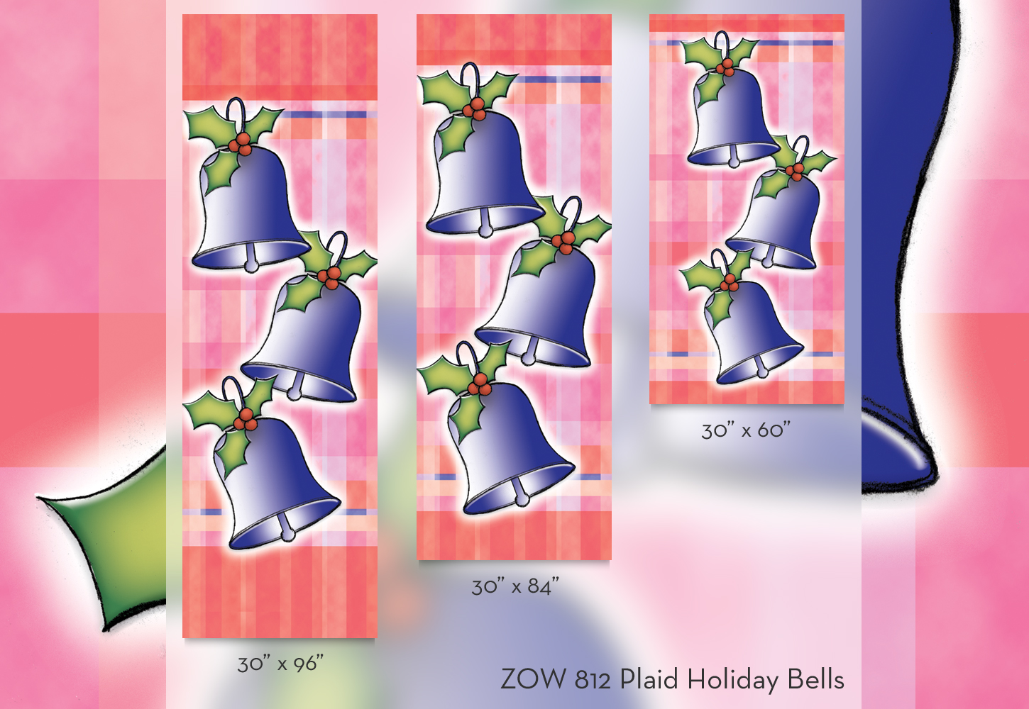 ZOW 812 Plaid Holiday Bells