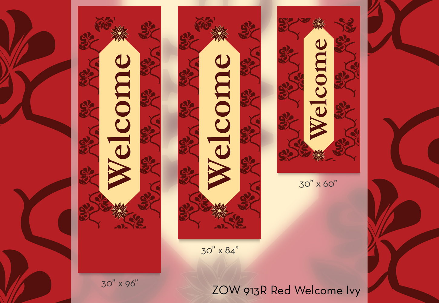 ZOW 913R Red Welcome Ivy