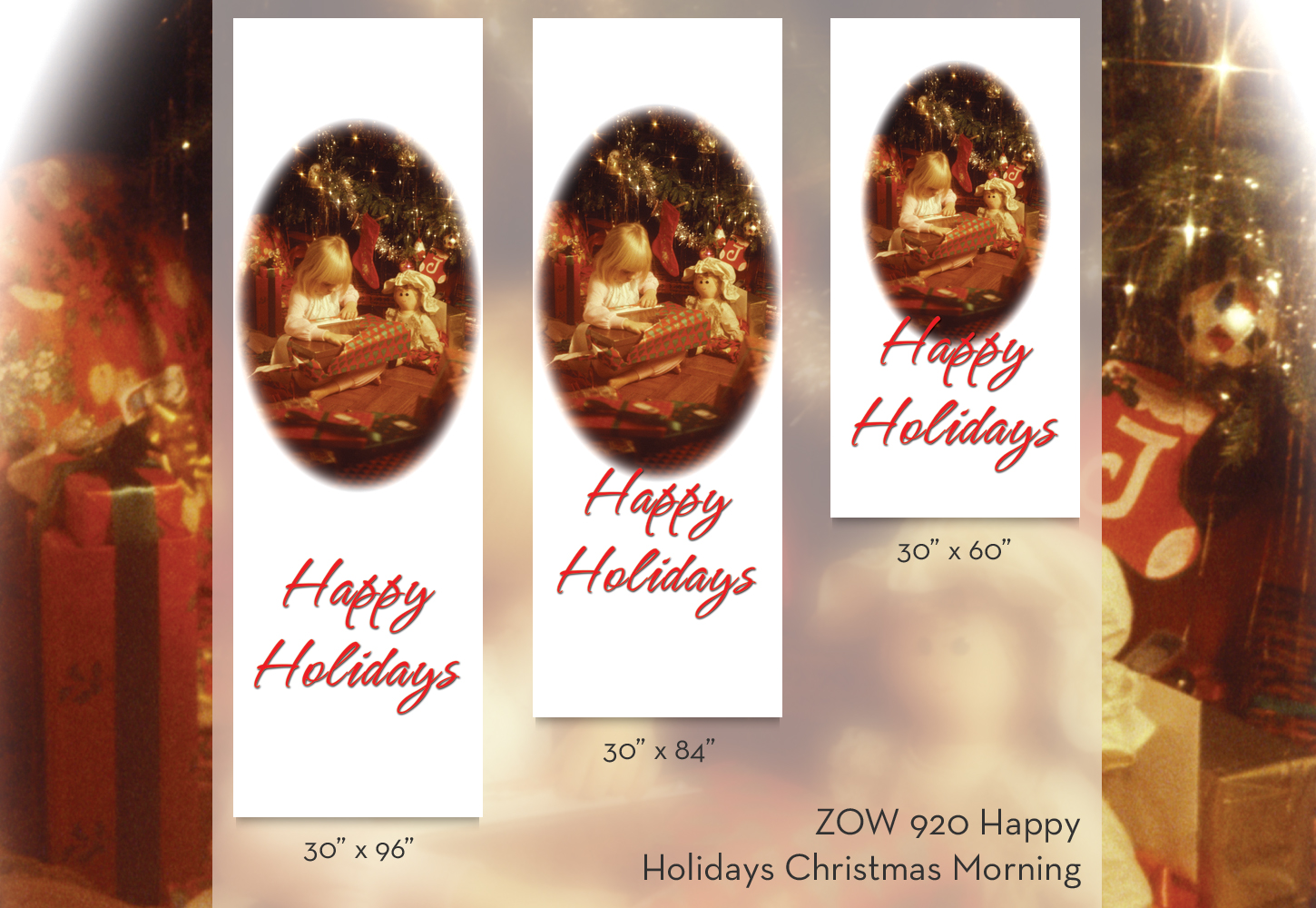 ZOW 920 Happy Holidays Christmas Morning