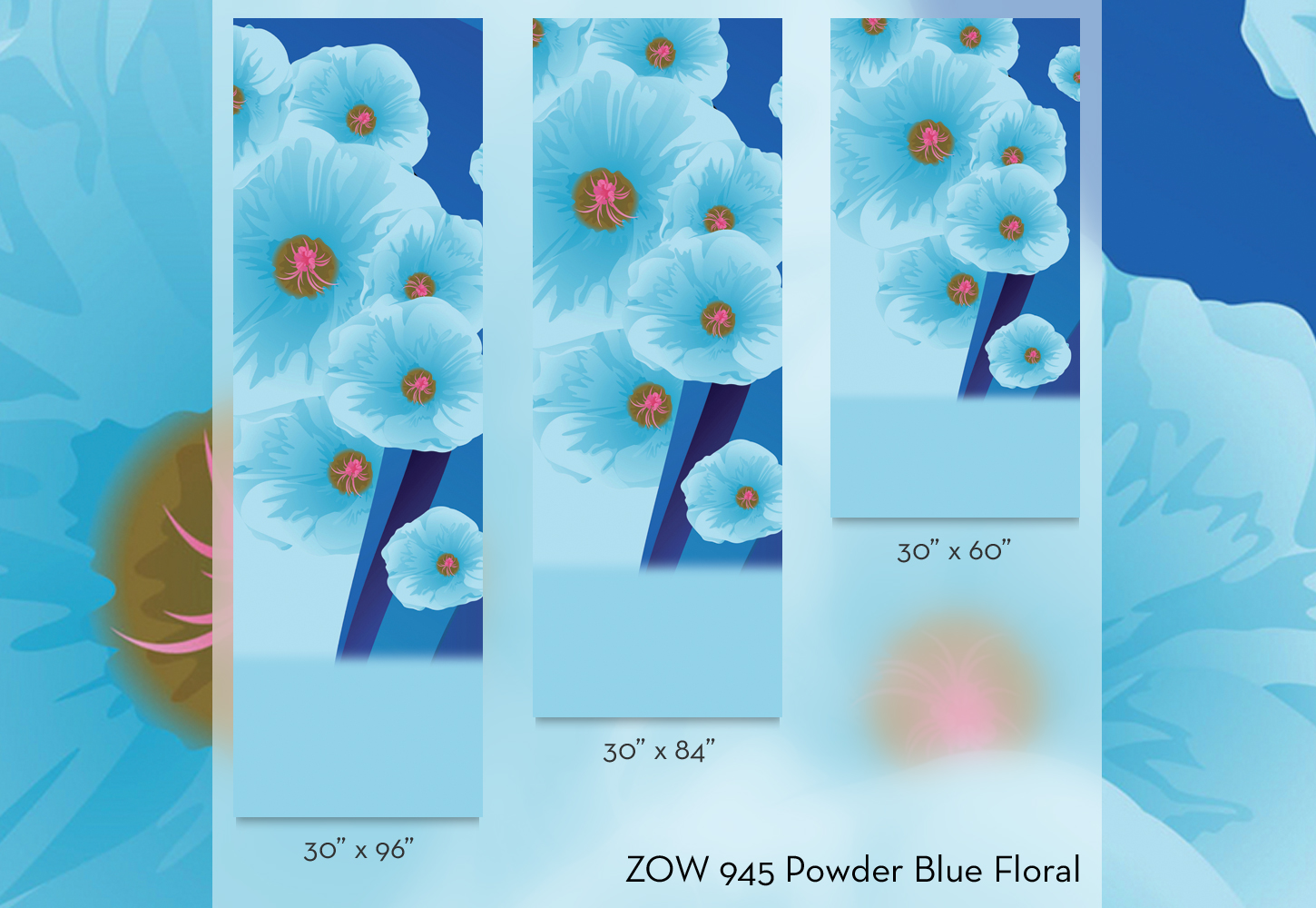 ZOW 945 Powder Blue Floral