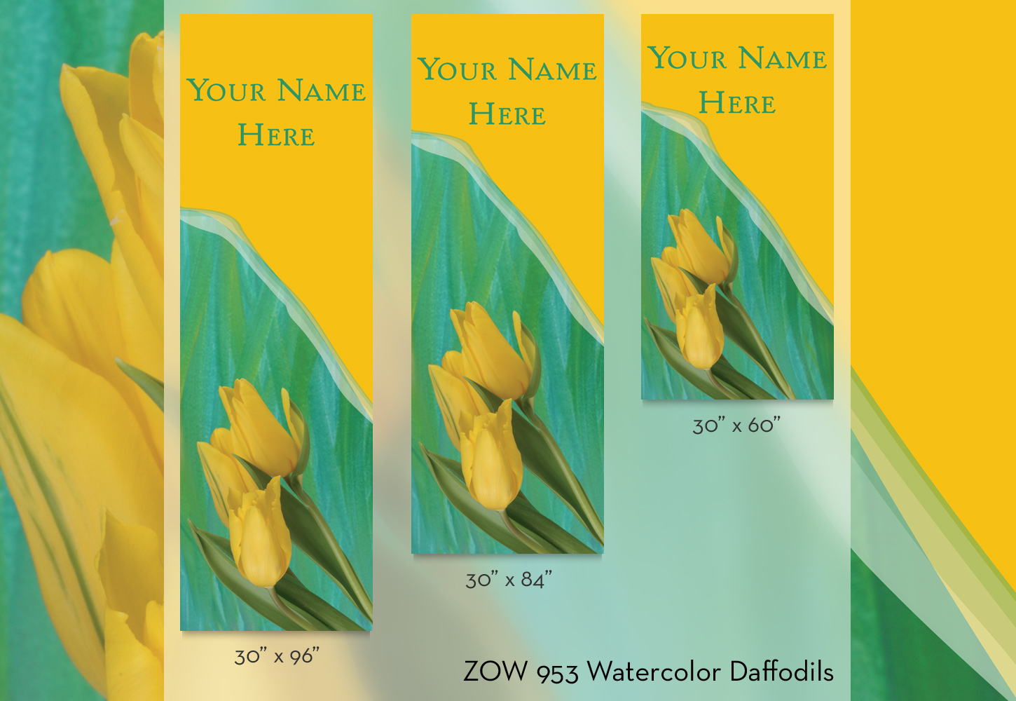 ZOW 953 Watercolor Daffodils