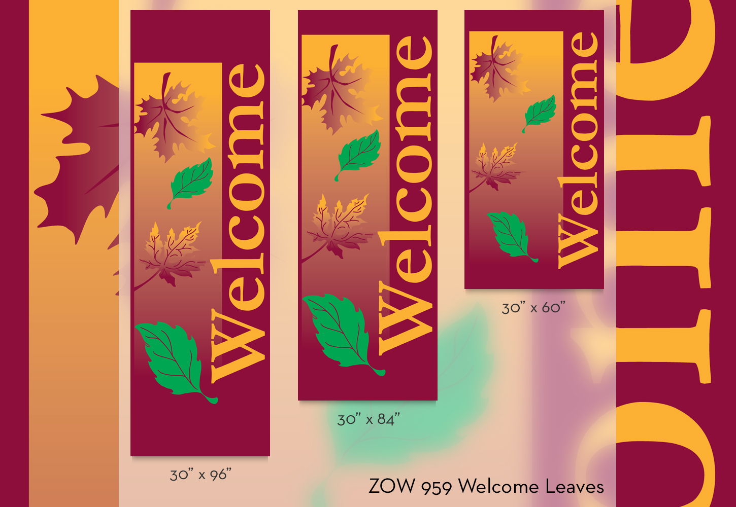 ZOW 959 Welcome Leaves